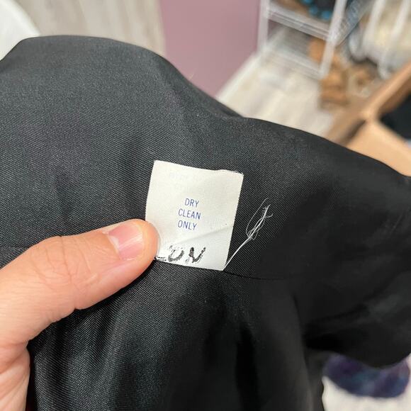 Vintage Lombardi Open Front Colorful Fuzzy Plaid Blazer Jacket Womens Medium 80s - Picture 8 of 10